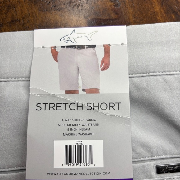 Greg Norman Gray New Classic Stretch Shorts Size 40 - Picture 10 of 12